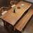 Brown Rectangular Solid Wood Dining Table-1915042661