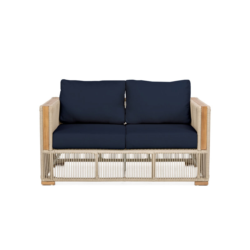 Campo Loveseat- Indigo, Indigo, Beige