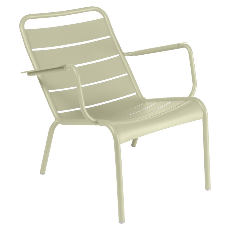 Luxembourg Metal Outdoor Lounge Chair, Willow Green