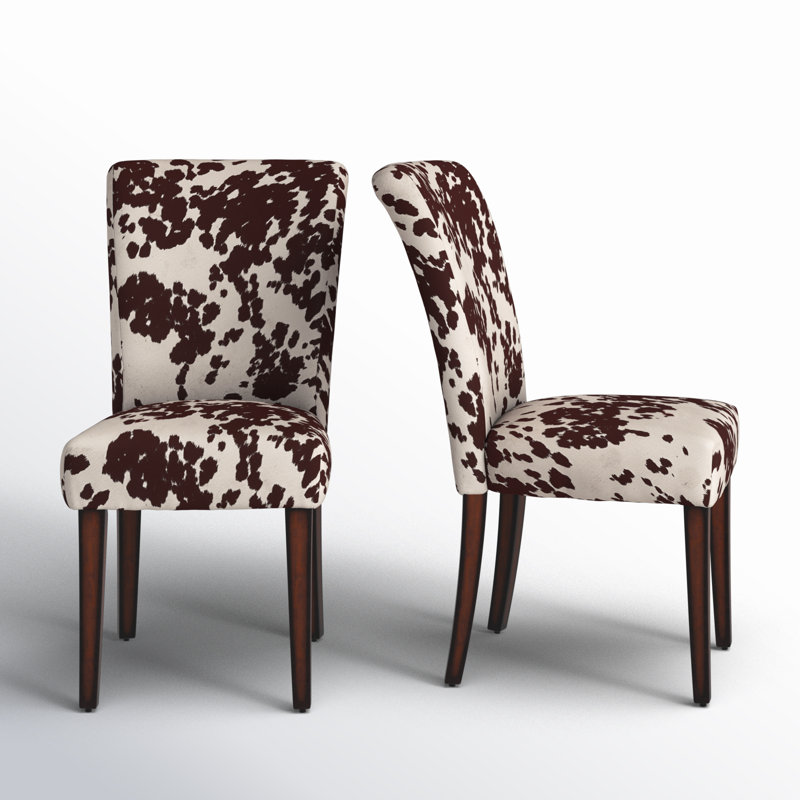 Chaise rembourrée Lancaster, Cuir de vache brun
