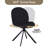 Upholstered Swivel Home Office Task Desk Chair-1892250258