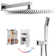 Complete 12" High Pressure Shower System with Rough in-Valve