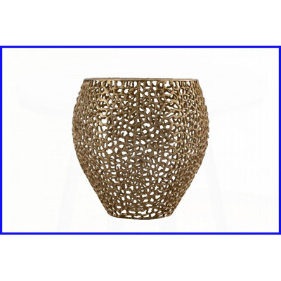 Modern Gold Aluminum Coffee Table for Living Room - Durable, Versatile Finishes to Match Decor