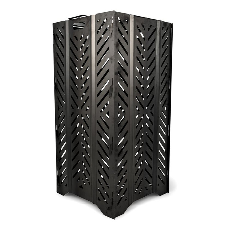 Steel Manual Lift Outdoor Trash/Recycling Bins, 100 galloons
