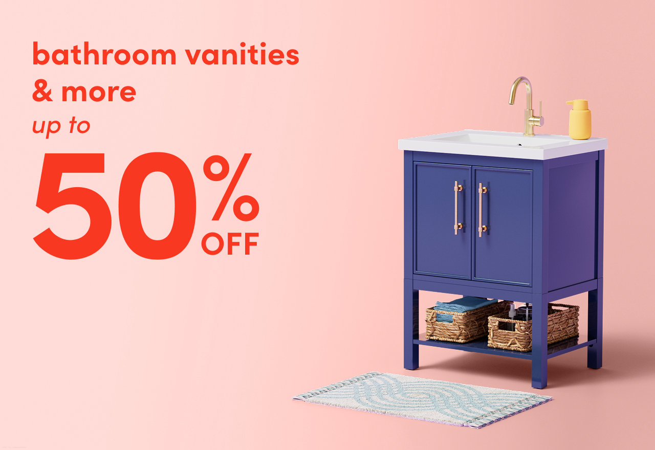 bathroom vanities & more on sale