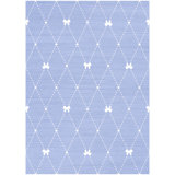 Arranjeet Machine Washable Blue Indoor Rug