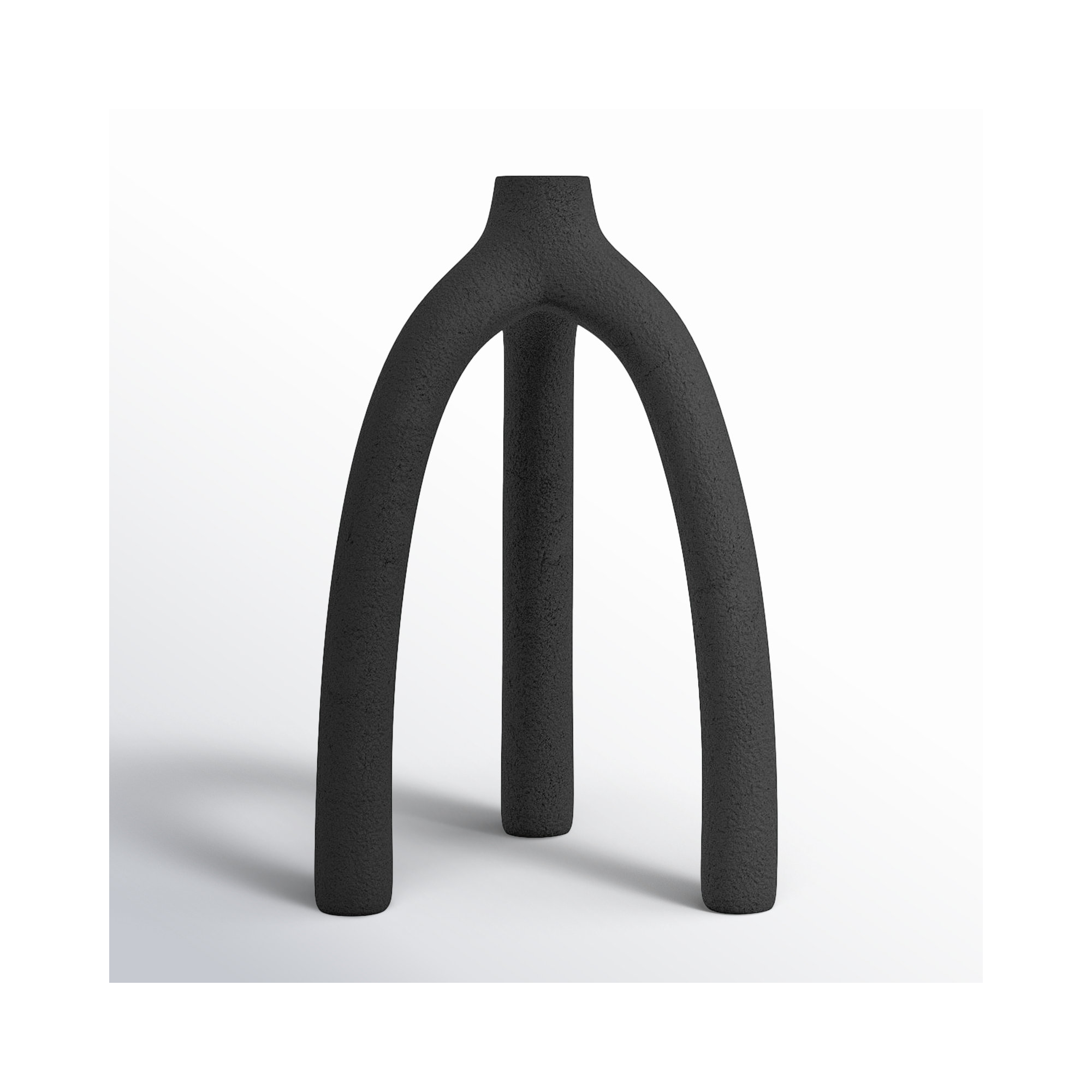 Asira Lg. Aluminium Candleholder, Light Brown, 8" H x 5.25" W x 5.25" D