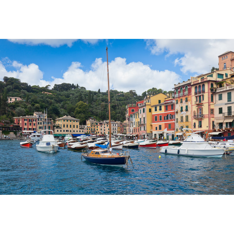 Portofino Bay View by Dvoevnore - Wrapped Canvas Print, 81cm H x 122cm W