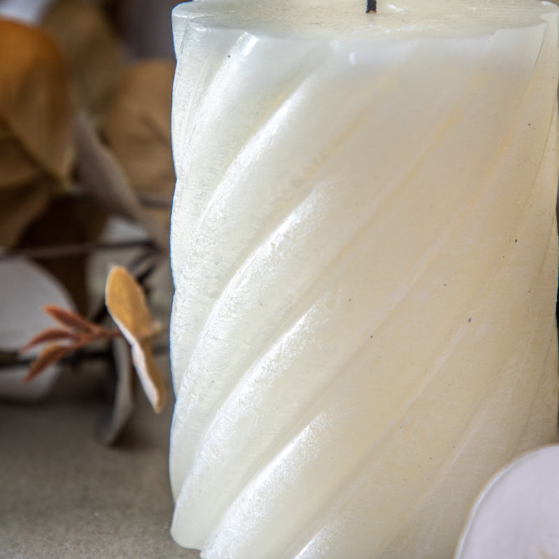 Vanilla Pillar Scented Pillar Candle, Ivory , 20" x 7.50"