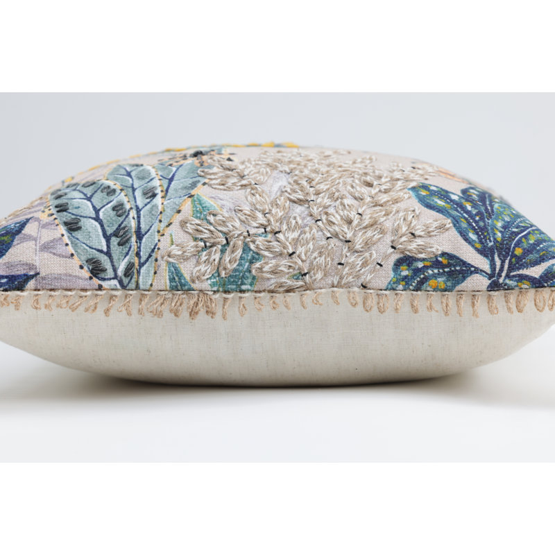 Tropic Natural Throw Pillow