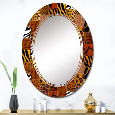 Miroir mural Patchwork Textile