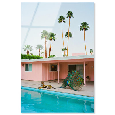 Impression sur toile «Exotic Backyard Fantasy II» par Notoriart, prête à être accrochée