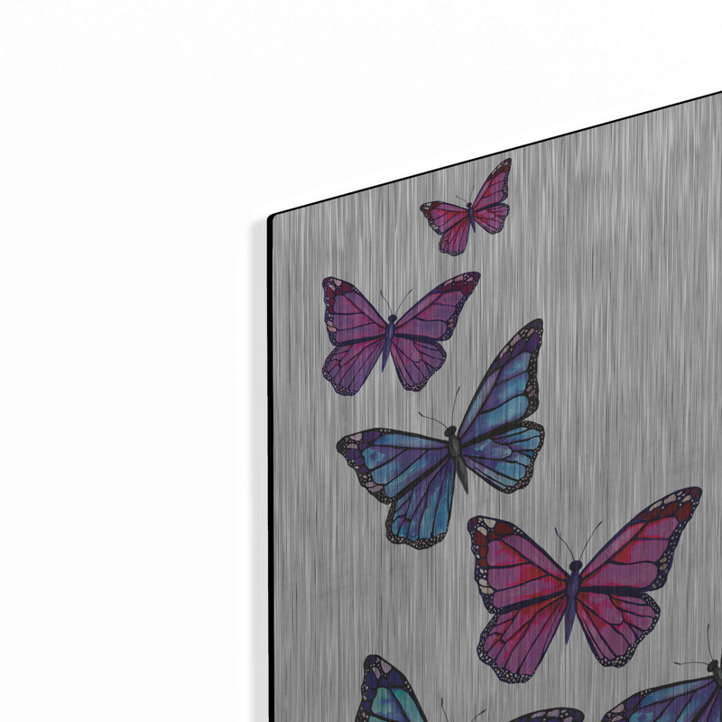 «Vibrant Flying Butterflies» par Rachel Nieman, H 24 po x l 16 po