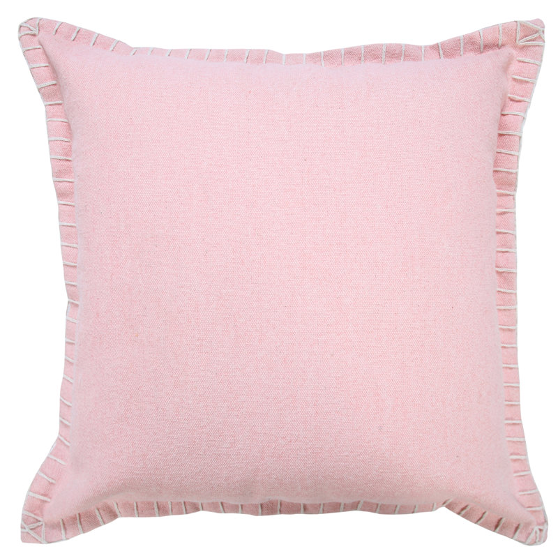 Housse de coussin Madison, Housse de coussin seulement - sans coussin, 20 po x 20 po, Rose clair