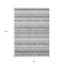 Tapis intérieur lavable rayé gris ivoire et taupe 8 pi x 10 pi