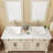 MEJE 16.25'' White Ceramic Square Bathroom Sink