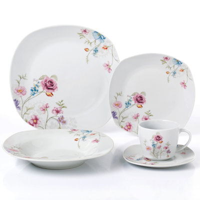 20 Piece Ceramic Dinnerware Set - Service for 4