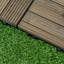 Adarien 27 Pcs Wooden Decking Tiles, 30x30cm Decking Boards-427534630