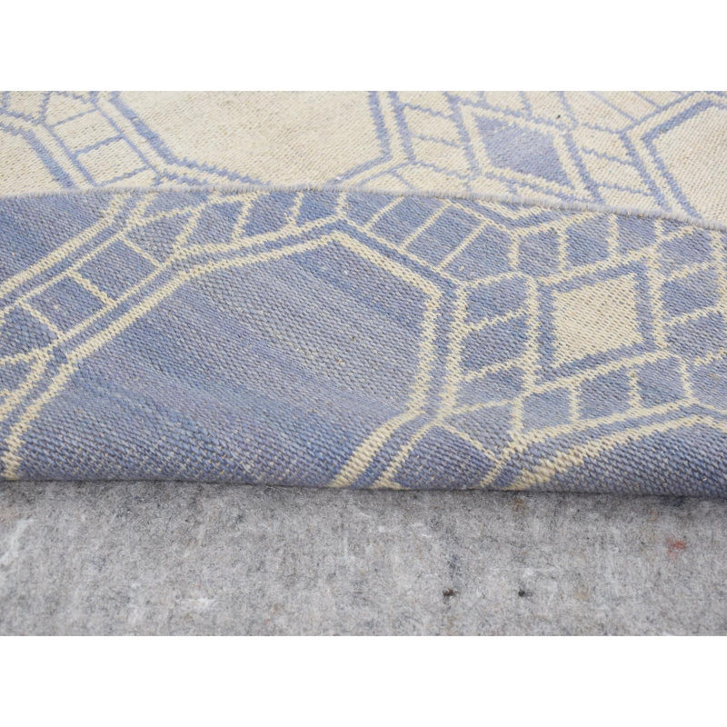 Tapis rond blanc en laine tissé à la main 9 pi 8 po x 9 pi 8 po 22C4C3BDAA5942E6827BCE005F87E727