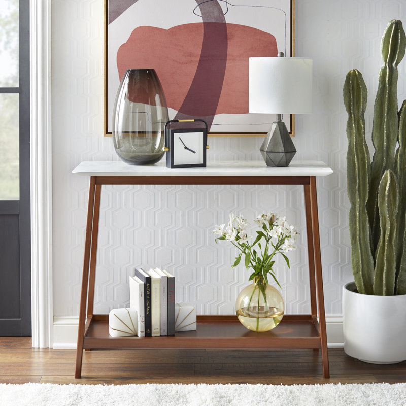 Console en bois massif 39,3 po Dankerie