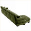 Canapés modulaires | Modulaire moderne en L 4 places pour le salon | Vert olive | Velours-1773570366