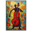 «Expressive Cellist Silhouette with Bright Heart Motifs» sur fond vibrant-847000707-847000704