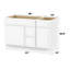 Base de meuble-lavabo simple 51 po seulement-97679218