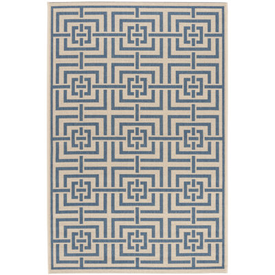 Dubay Geometric Hand Woven Indoor / Outdoor Area Rug