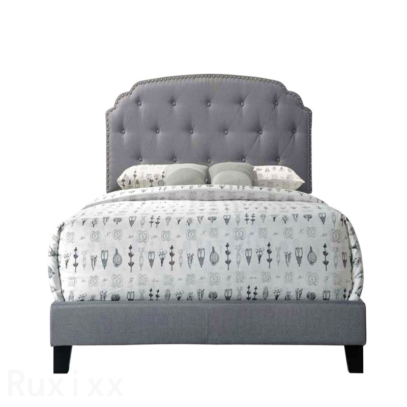 Grand lit en tissu Tradilla Grey