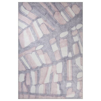 Tapis 100% polyester de qualité supérieure, 6,9 x 10,2 pi | 1850 g / m², hauteur de poils de 0,2 po | Polyester recyclé dessous | Lavable à la machine à 30 ° C | Conception douce, durable et écologique pour les espaces de vie modernes