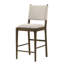 Chaise d'appoint de comptoir rembourrée Crispin Brown (ensemble de 2)