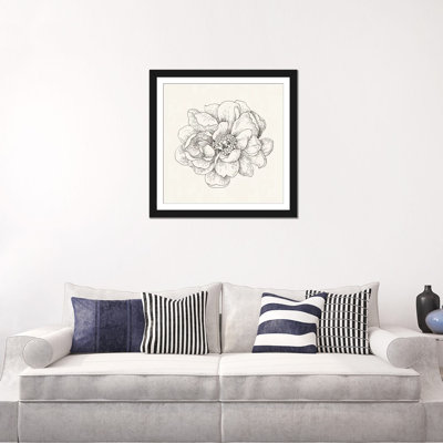 « iv », impression sur toile tendue Pen And Ink Florals