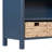 Retro Console Table With 3 Storage Drawers, Entryway Table With 3 Water Hyacinth Woven Baskets,Wooden Accent Sofa Table Buffet Cabinet For Entryway, Hallway And Living Room-453315317