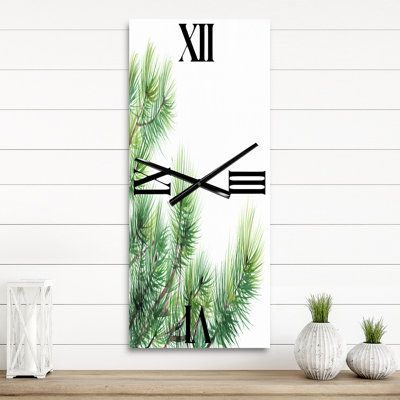 Branches de pin - horloge murale traditionnelle