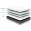 Très grand matelas 14 po avec mousse à mémoire de forme cuivre et tissu Comfort Comfort - Couches ventilées rafraîchissantes-985932254