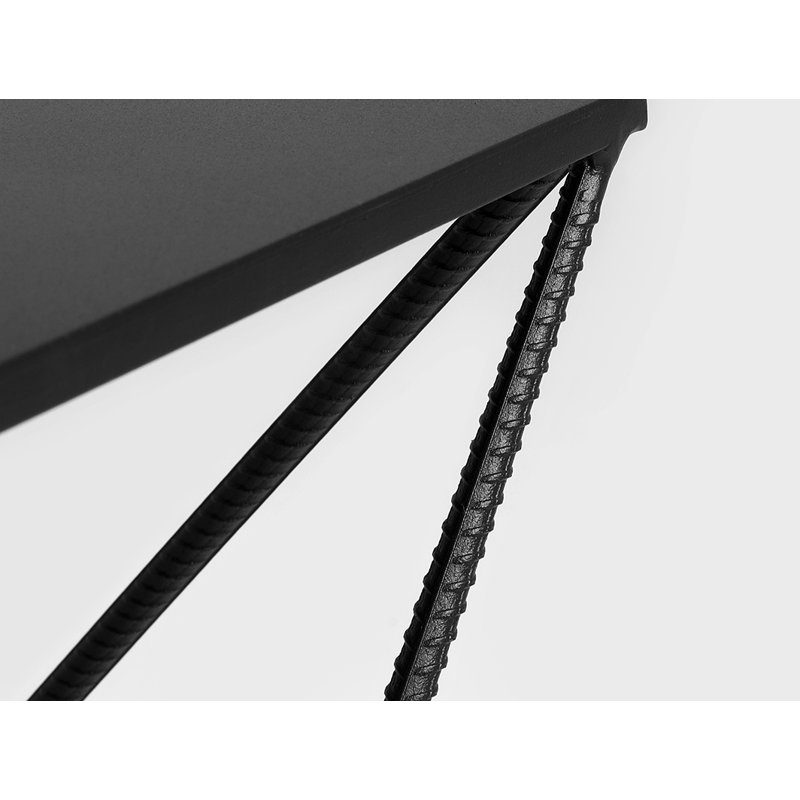 Ramsha Frame Coffee Table, H55 x L55 x W55cm, Black