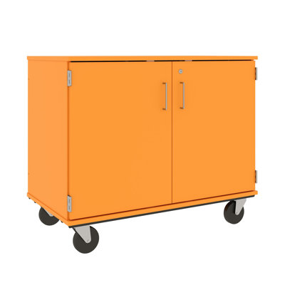 18 Open Tray Classroom Storage Mobile Cart