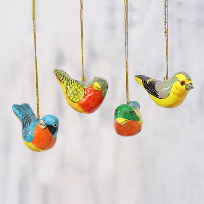 2'' Handmade Paper Animals Hanging Figurine Ornament