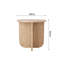 40cm Round Side Table, Compact Modern Wooden End Table, Minimalist Small Side Table for Living Room, Bedroom, Sofa & Corner Use, Easy Assembly, Space-Saving Accent Table
