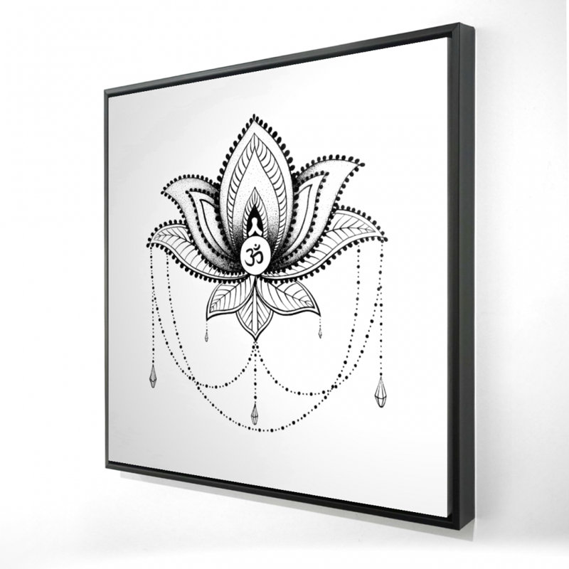 "Ornement de lotus ethnique" sur toile
