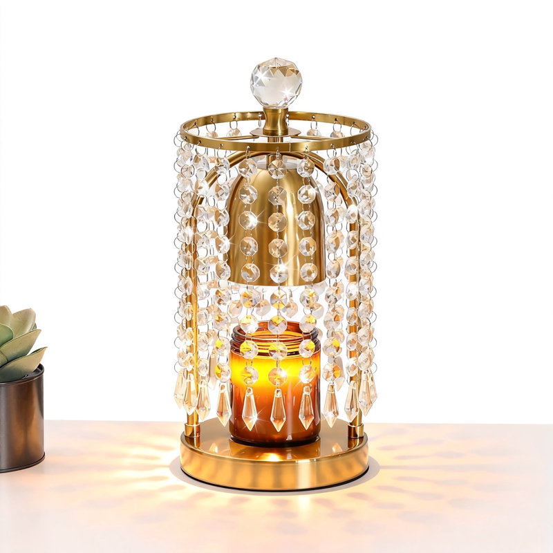 Lampe-bougie avec minuterie et gradateur (doré)