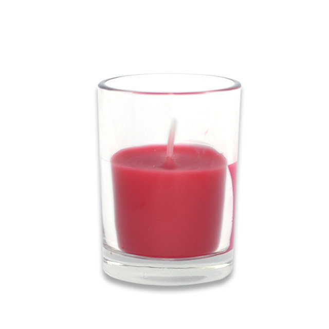 Unscented Votive Candle with Glass Holder Jeco Inc. 