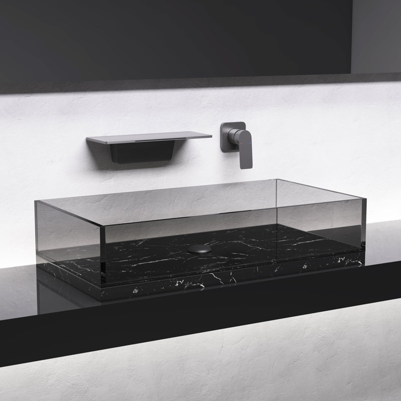 Gunmetal Bathroom Waterfall Sink Faucet - Brass Construction, For A Stylish Bathroom, Single Operation In Build Quality And ,
