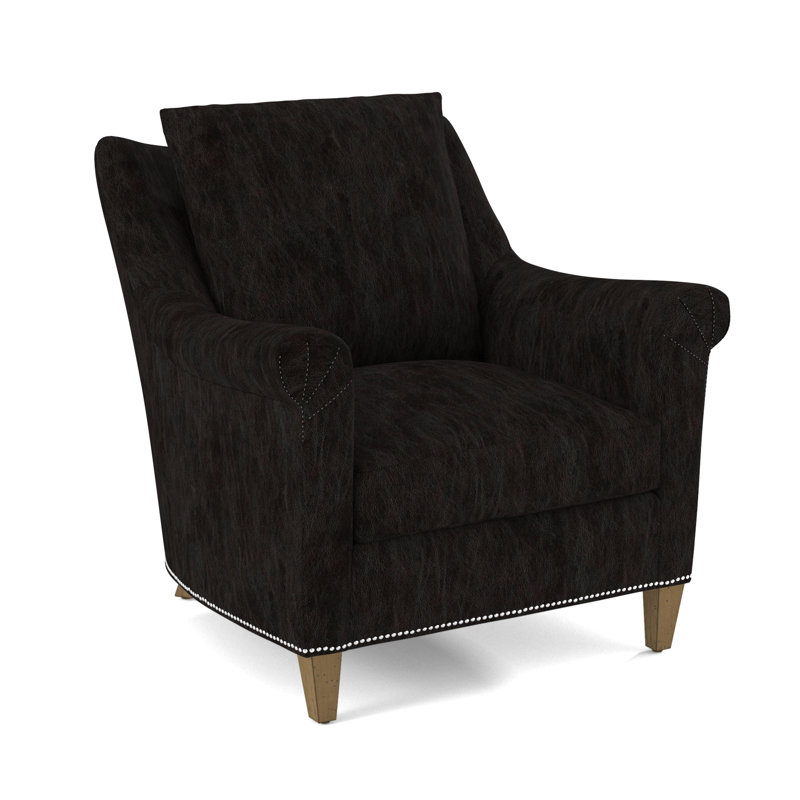 Armchair, Applause Bajah Ruby, Weathered Gray