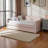 Marlee Modern Twin Size Velvet Fabric Daybed in Pink, 34.71" H X 81.50" L X 41.84" W-1293229173-1293229175