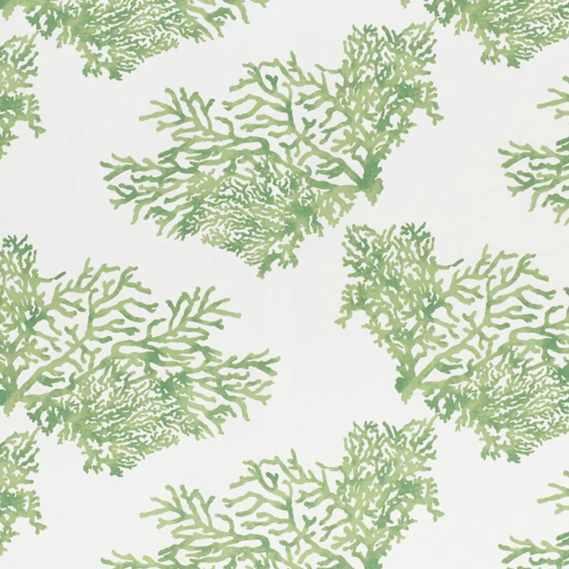 Great Barrier Reef II Fabric, Green
