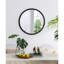 Miroir circulaire 32 po avec cadre perlé en métal