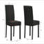 Chaises rembourrées moelleuses en tissu gris anthracite 5 pièces
