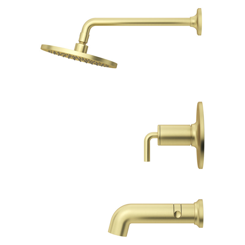 Robinet de baignoire et douche TENET, Or brossé