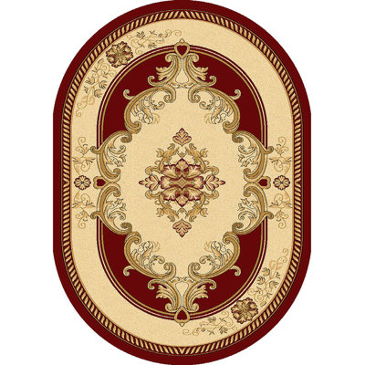 Tapis bourgogne beige Ramsel